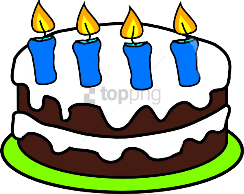  Free Png Dessertcandle Birthday Cake Clipart 4 Transparent Birthday Cake 4 Candles Birthday Cake Clipart Png