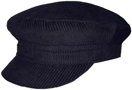  Black Corduroy Breton Cap Baseball Cap Png Sailor Hat Png