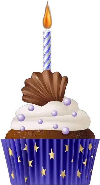  Imágenes De Cupcakes Cumpleaños Cupcake With Candle Clipart Png Cupcake Png