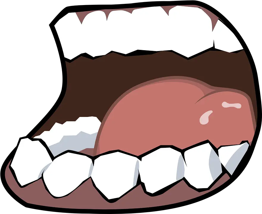  Talk Say Saying Free Vector Graphic O Big Cartoon Mouth Png Bite Png