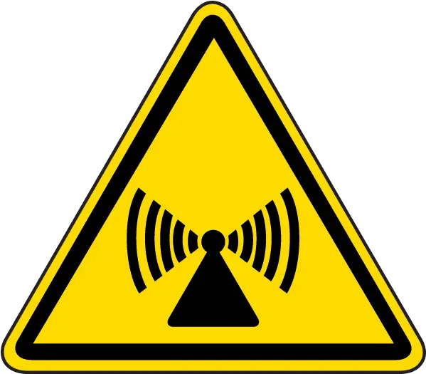  Non Ionizing Radiation Label Warning Label Png Radio Frequency Icon