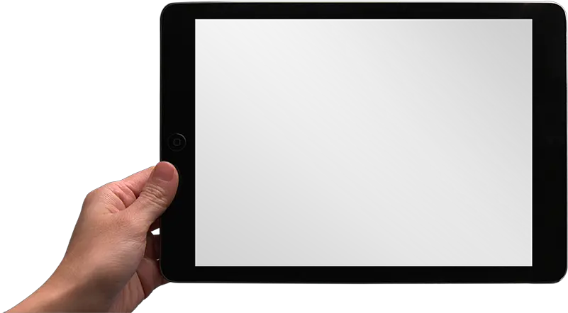  Download Ipad In Hand Png Tab Png