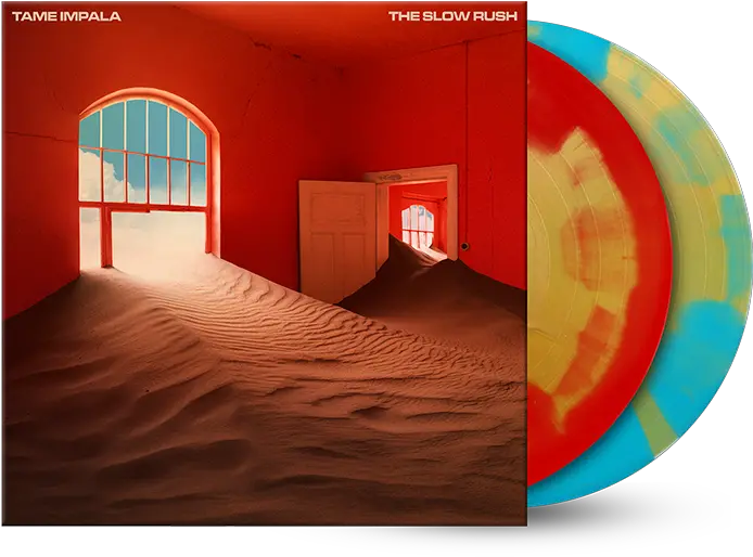  The Slow Rush Exclusive Color Splatter 2lp Tame Impala Slow Rush Album Cover Png Color Splatter Png