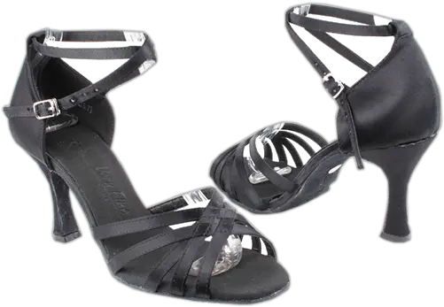  Sera2613 Black Satin Open Toe Png Heel Png