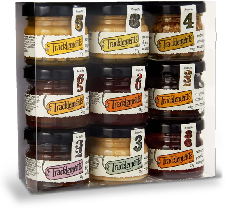  9 Mini Jar Gift Pack Tracklements Chutney Png Mini Png