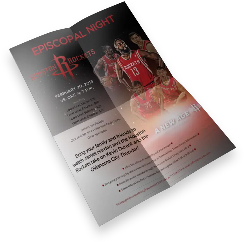  Print Collateral U2014 Ieaglin Designs Horizontal Png Houston Rockets Png