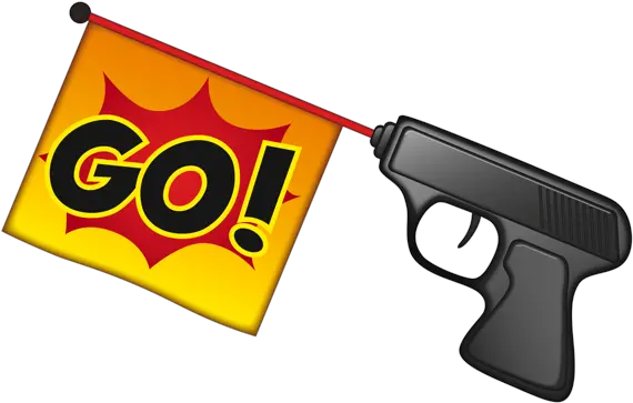  Download Starting Pistol Icon Hd Png Firearm Gun Emoji Png