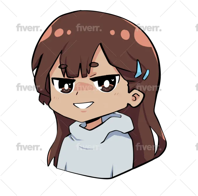  Draw Chibi Character Icon By Wyrenmelon28 Fiverr Happy Png Character Icon