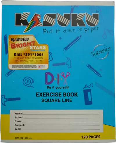  Kasuku Exercise Book Square 120 Pages A5 120 Page Exercise Book Price In Kenya Png Book Pages Png