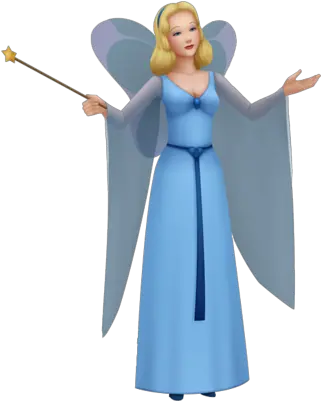  Blue Fairy Blue Fairy Kingdom Hearts Png Pinocchio Png