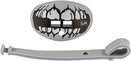  Skull Teeth Grey Football Mouthpiece Solid Png Raiders Skull Logo