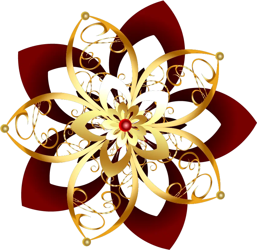  Transparent Golden Flowers Portable Network Graphics Png Dios Png