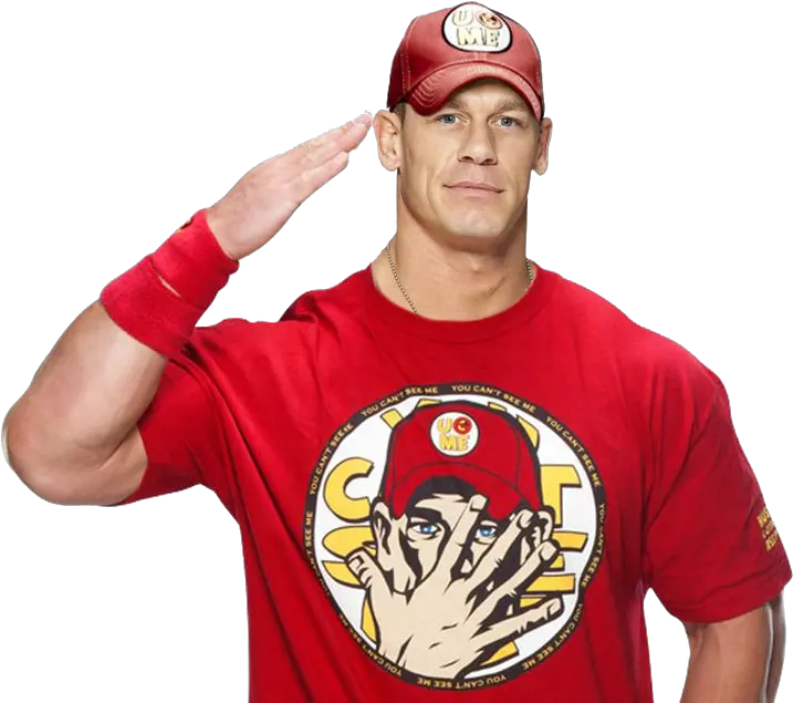  Download John Cena Png File John Cena Red T Shirt Cena Png