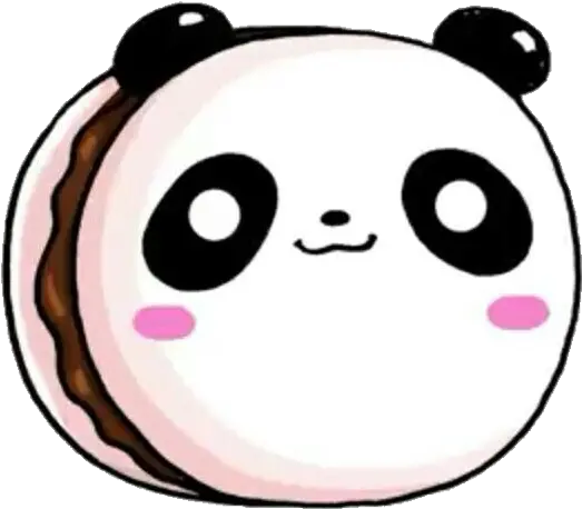  Kawaii Cute Pink Pastel Tumblr Sticker Panda Macaron Drawing Png Kawaii Tumblr Png