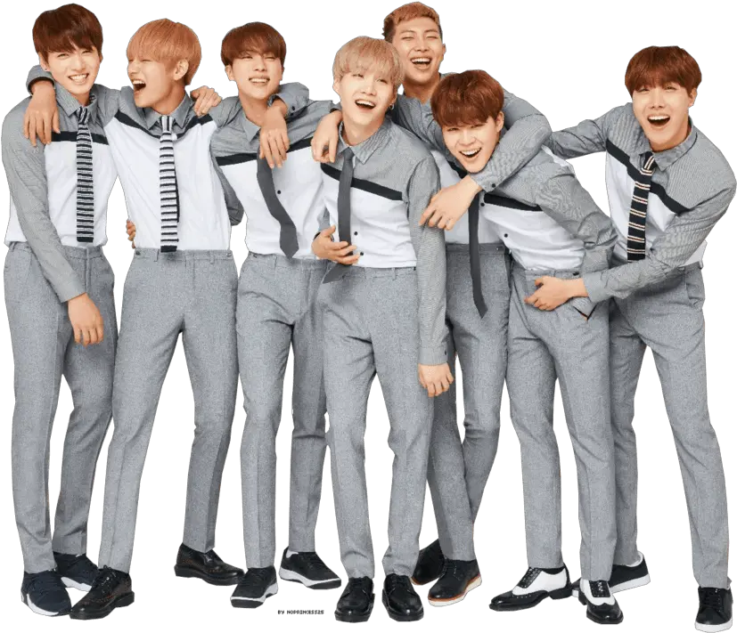  Bts Grey Clothing Transparent Png Bts In School Uniform Bts Transparent