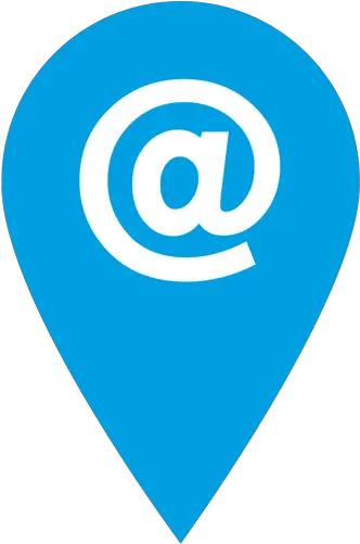  Location Pointer With E Mail Sign Vector Graphics Public Email Id Icon Blue Png Location Icon Vector