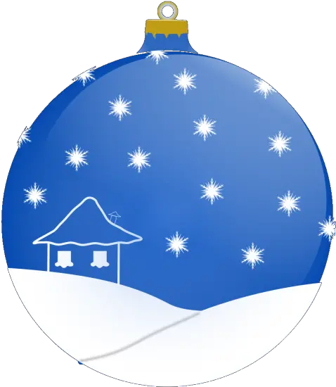  Blue Winter Ornament Ball Png Svg Clip Art For Web Blue Winter Ornaments Transparent File Snow Globe Icon