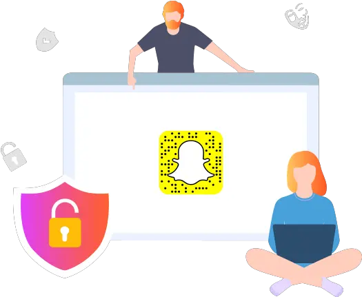  Unblock Snapchat Ivacy Vpn Cartoon Png Snap Chat Logo Png