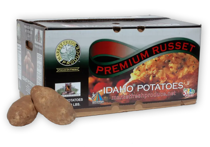  Potatoes Market Fresh Produce Llc Russet Burbank Potato Png Potatoes Png