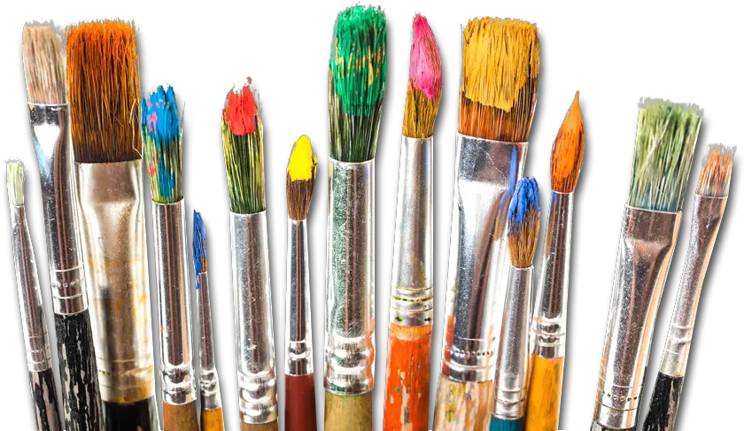  Watercolor Paint Brush Painting Paint Brushes With Paint Png Paintbrush Clipart Transparent