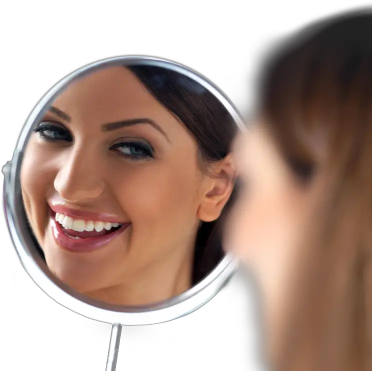  Full Mouth Reconstruction Vs Smile Makeover Minerva Oh Woman Smile Into Mirror Png Smile Mouth Png