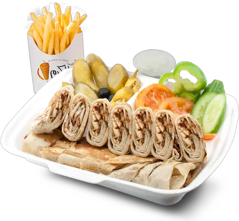  Double Combo Chicken Meal Shawarma Meal Png Meal Png