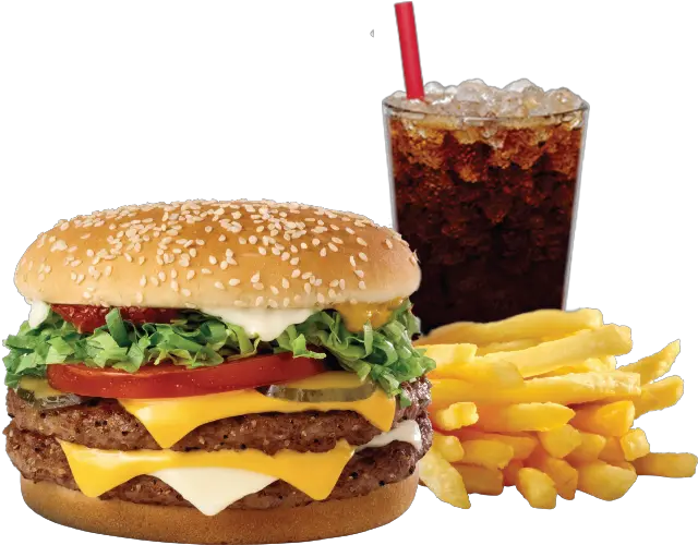  Combo 4 Hamburger Png Burger And Fries Png