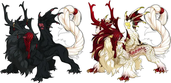  Saintly Braid Tail F Gaoler Accent Skins And Accents Flight Rising Coatl Gaoler Png Braid Png