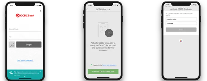  Ocbc Bank To Launch Face Id Facial Vertical Png Face Icon App
