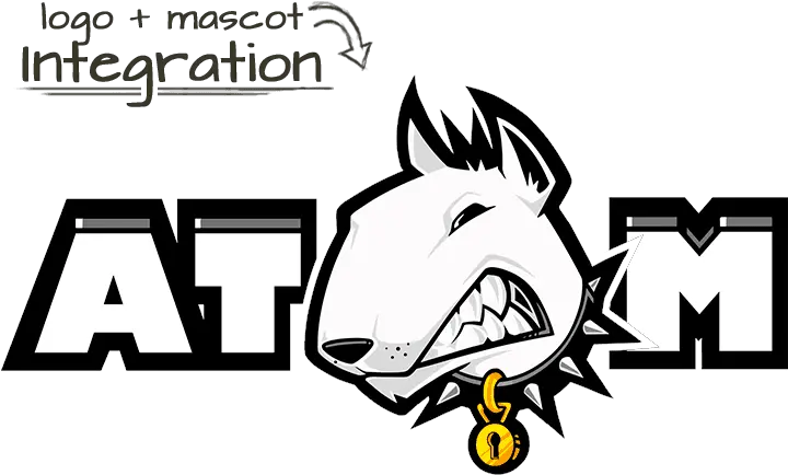  Atom Logos De Bull Terrier Png Deviant Art Logo