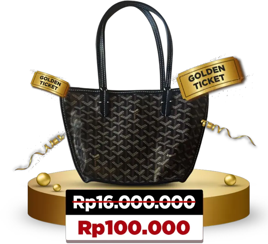  Jual Serbu Jd Golden Ticket Goyard Small Tote Bag Jd Voucher Handbag Png Goyard Logo