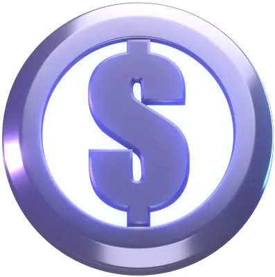  Premium Dollar Coin 3d Illustration Download In Png Obj Or Language Discord Invisible Icon