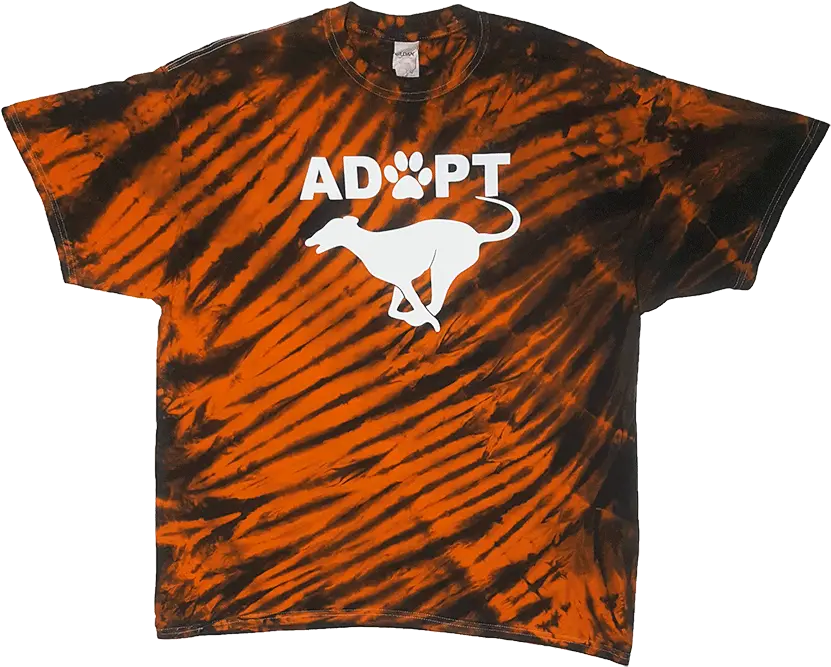  Orangeblack Tiger Stripe Tie Dye Tshirt Active Shirt Png Tiger Stripes Png