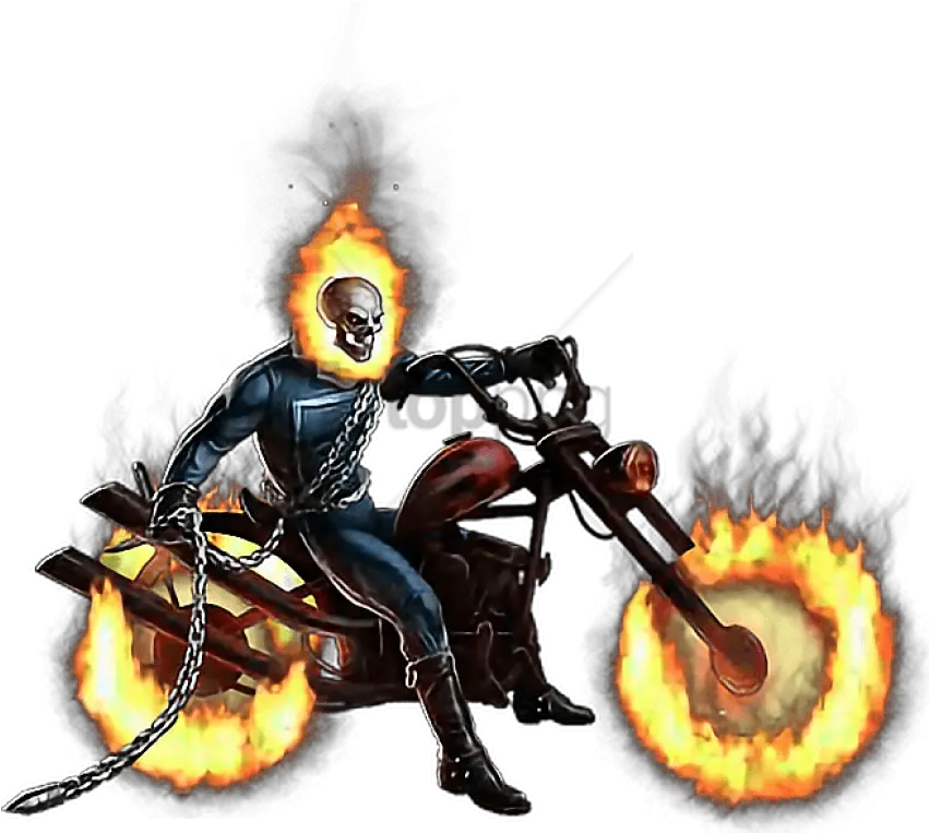  Download Freetoedit Motorcycle Ghost Rider Marvel Avengers Alliance Png Ghost Rider Png