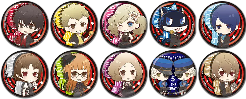  Persona 5 The Animation Café May 26 July 16 2018 Circle Png Persona 5 Logo Png