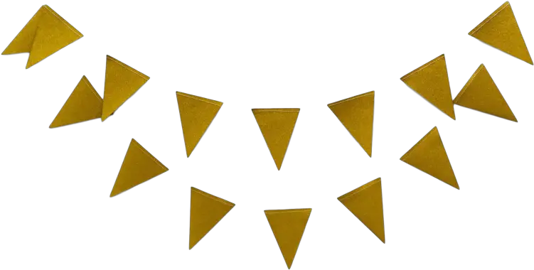  Mini Flag Bunting Gold Triangle Banner Transparent Background Png Triangle Banner Png