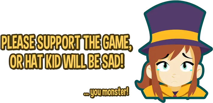  A Hat In Time Yooka Hat In Time Hat Kid Sad Png Yooka Laylee Logo