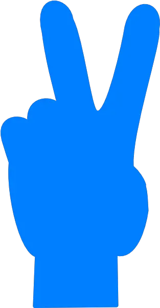  Blue Peace Hand Clip Art Vector Clip Art Clip Art Png Peace Hand Sign Png