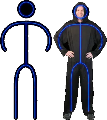  Glow Stick Costume Mens Details Man Clip Art Png Glow Stick Png