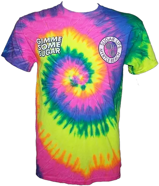  Rainbow Tie Dye Gimmie Some Sugar Life Candy Short Sleeve Png Tie Dye Png