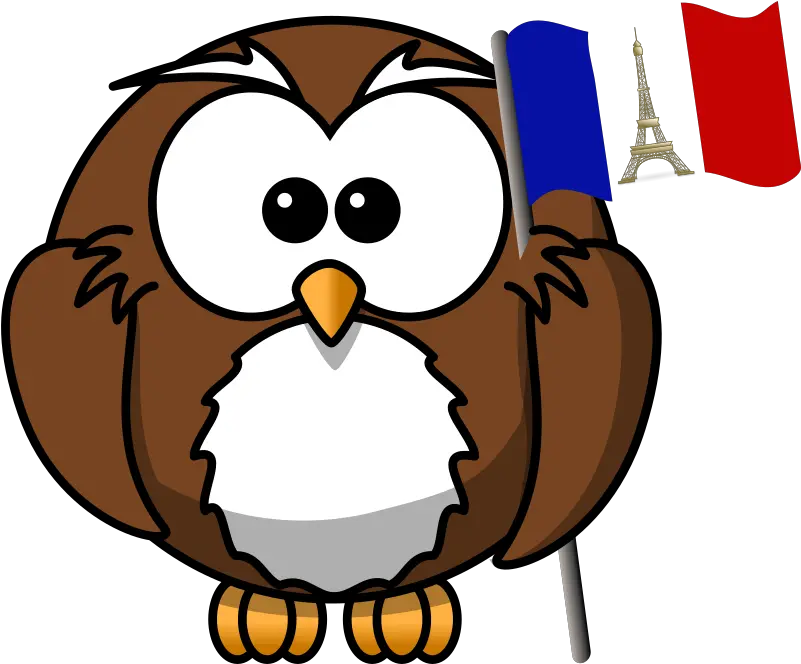  Download Free Png Owl With French Flag Dlpngcom Owl Cartoon French Flag Png