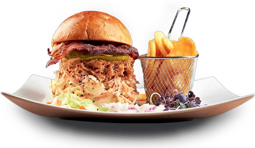  Download Pulled Pork Burger Sandwich Pulled Pork Sandwich With Coleslaw Fries Png Subway Sandwich Png