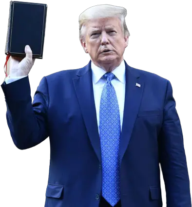  Trumpu0027s Photo W A Bible Background Removed Png W Trump Holding Up Bible Meme Bible Transparent