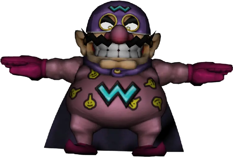  Wii Super Smash Bros Brawl Warioman The Models Resource Wario Man Smash Bros Png Wario Png