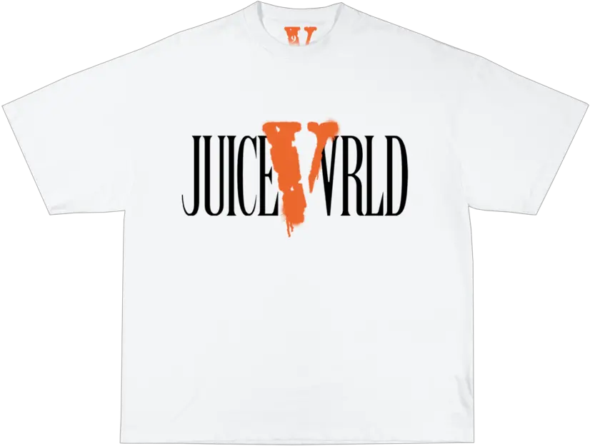  Juice Wrld X Vlone Tee In White Unisex Png Vlone Logo