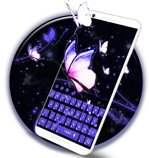  Amazoncom Blazing Butterfly Keyboard Appstore For Android Office Equipment Png Butterfly Emoji Png