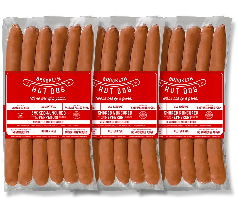  3 Pack Pepperoni Png Hotdog Transparent