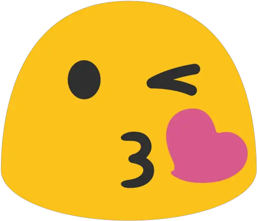  Face Blowing A Kiss Emoji Android Emojis Png Kiss Emoji Png