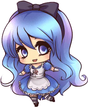  Top Fairy Tail Stickers For Android U0026 Ios Gfycat Anime Blue Chibi Girl Png Fairy Tail Transparent