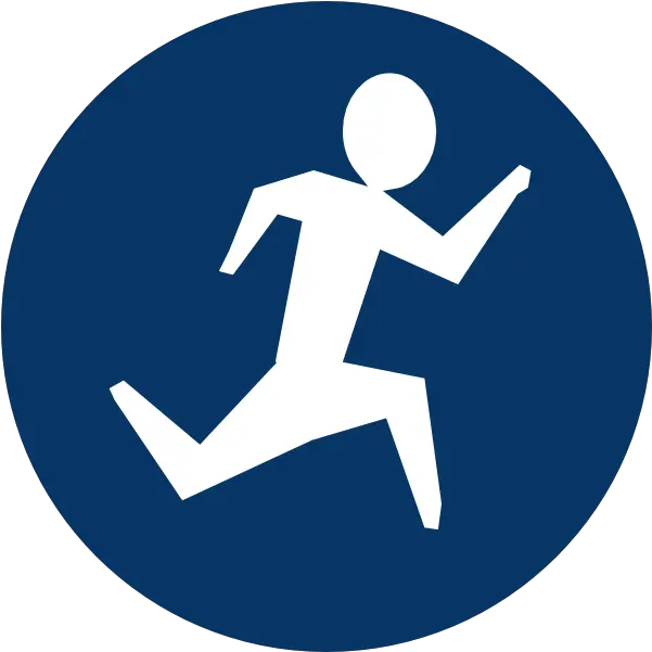  Download How To Set Use Blue Running Man Icon Png Image Digibyte Coin Running Man Logo